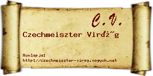 Czechmeiszter Virág névjegykártya