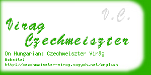 virag czechmeiszter business card