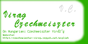 virag czechmeiszter business card